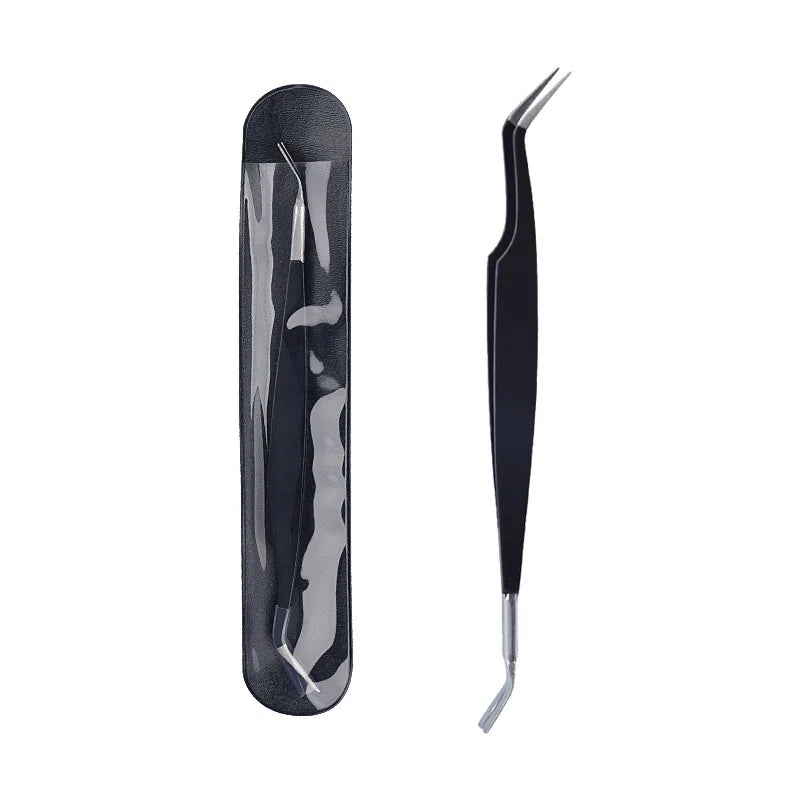 2-In-1 Stainless Steel Pet Dog Louse Flea Tweezers Safe Cat Dog Lice Flea Remover Cleaning Tool Tick Tweezers Durable Easy Use