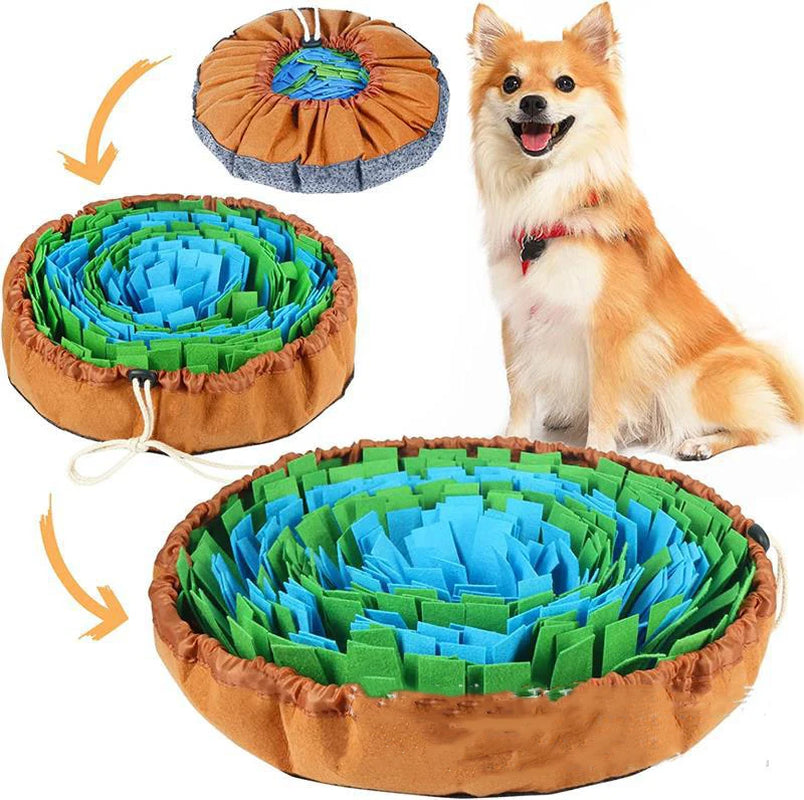 Snuffle Mat for Dogs, Pet Snuffle Mat for Small and Medium Dogs, Interactive Sniff Mat Feeding Mat for Puppies, Slow Feeder