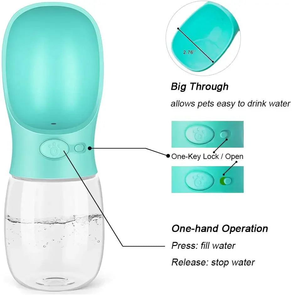 Botella De Agua Para Perros, Portátil, Bebedero Para Perros, Gatos, Viajes Al Aire Libre, Dispensador De Agua Para Cachorros, Accesorios Para Mascotas