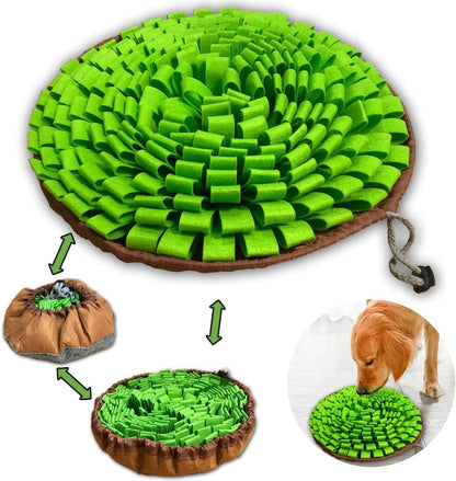 Snuffle Mat for Dogs, Pet Snuffle Mat for Small and Medium Dogs, Interactive Sniff Mat Feeding Mat for Puppies, Slow Feeder