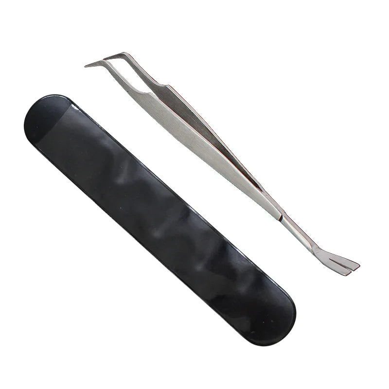 2-In-1 Stainless Steel Pet Dog Louse Flea Tweezers Safe Cat Dog Lice Flea Remover Cleaning Tool Tick Tweezers Durable Easy Use