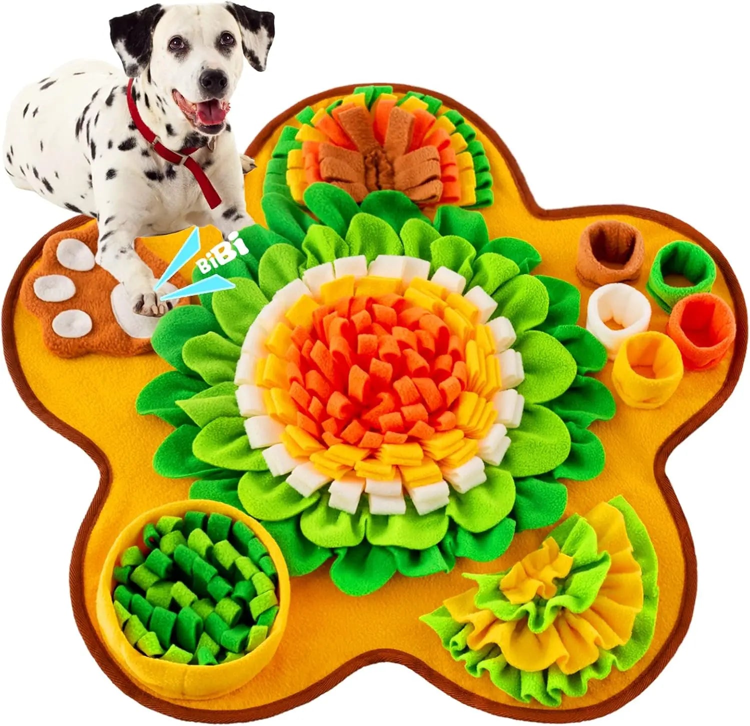 Snuffle Mat for Dogs, Pet Snuffle Mat for Small and Medium Dogs, Interactive Sniff Mat Feeding Mat for Puppies, Slow Feeder