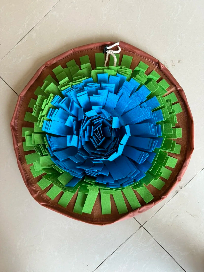 Snuffle Mat for Dogs, Pet Snuffle Mat for Small and Medium Dogs, Interactive Sniff Mat Feeding Mat for Puppies, Slow Feeder