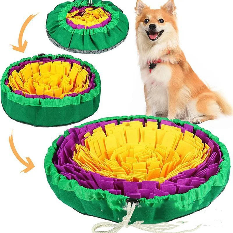 Snuffle Mat for Dogs, Pet Snuffle Mat for Small and Medium Dogs, Interactive Sniff Mat Feeding Mat for Puppies, Slow Feeder