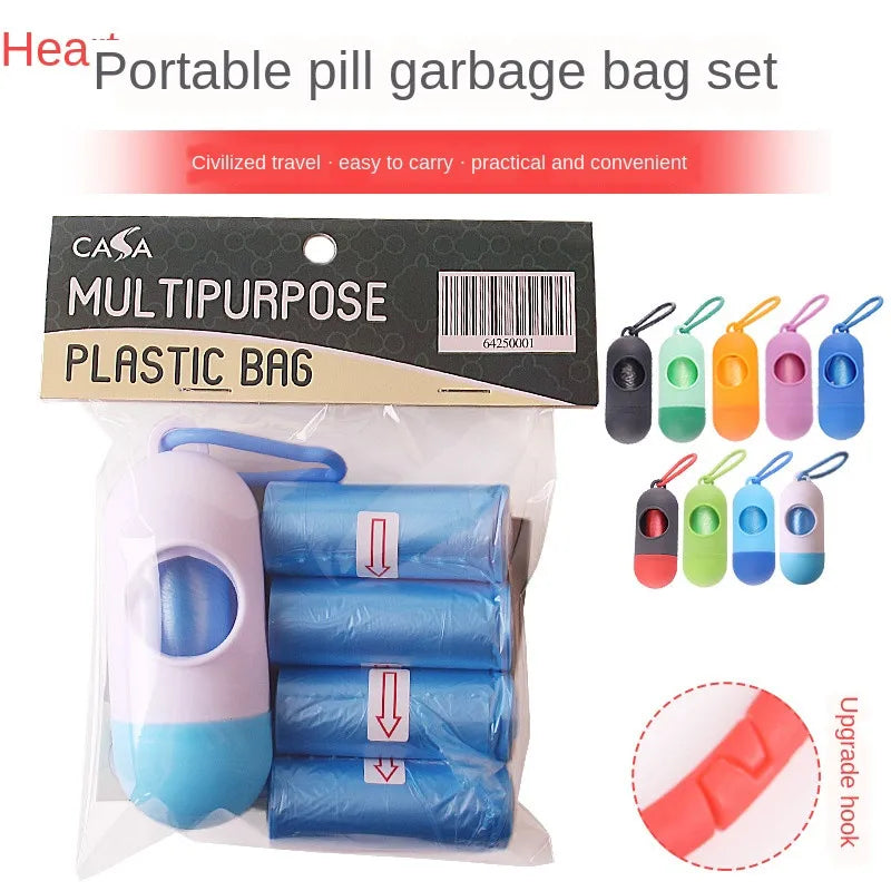 Pet Dog Garbage Bags Set Safe Non-Toxic Mascotas Waste Poop Bag Dog Products Dispensador Bolsas Perro Pets Clean Accessories Toy